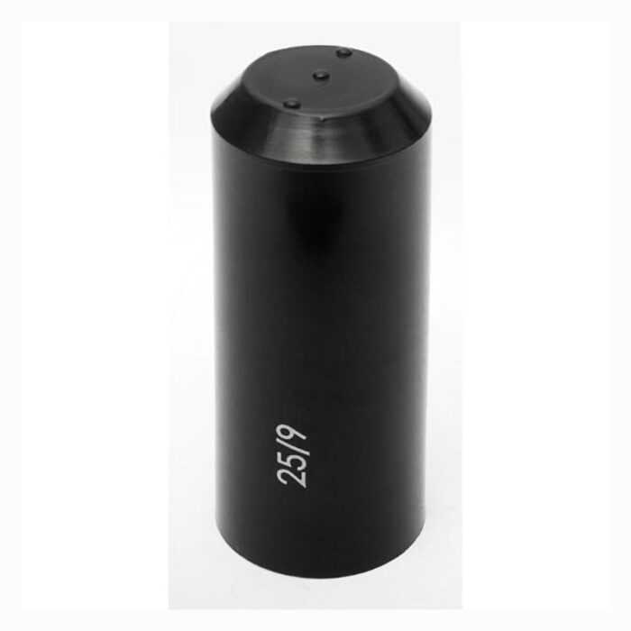 Warmschrumpf Endkappe 22-9 mm schwarz für Illu Flachleitung H05RNH2-F 2x1,5 mm²