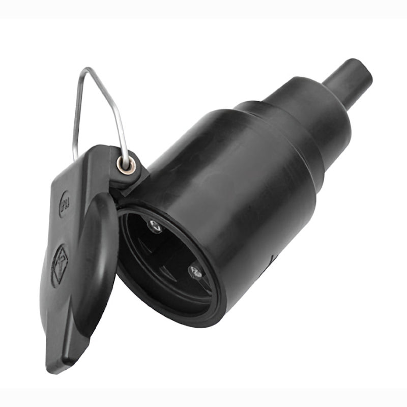 Vollgummi Konturenkupplung IP 44 mit Deckel für Illu Flachleitung H05RNH2-F 2x1,5 mm² (Kopie)