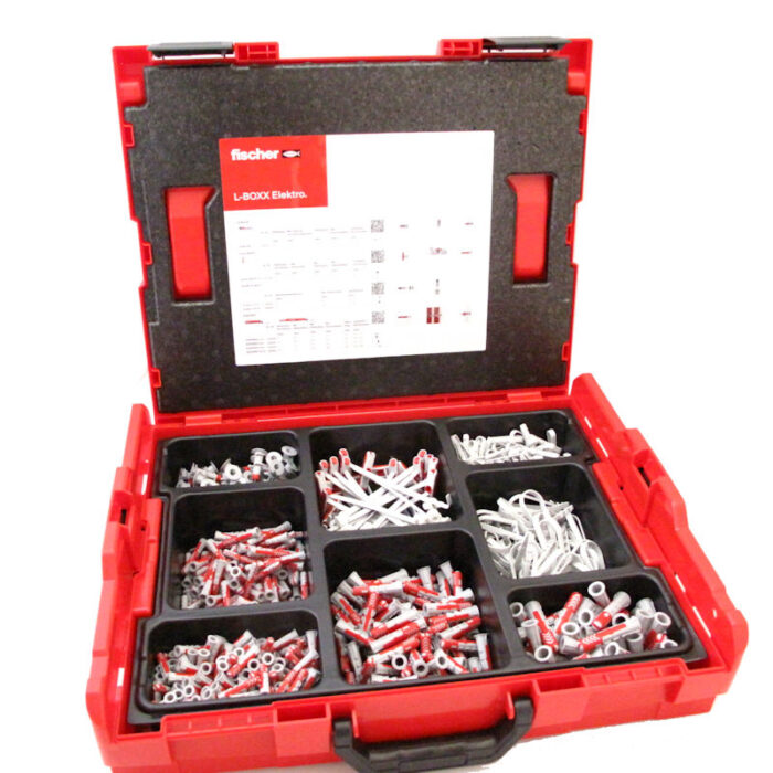 Fischer 553119 Elektriker Box L-Boxx Elektro 102 mit 670 Teilen Duopower – Bild 2