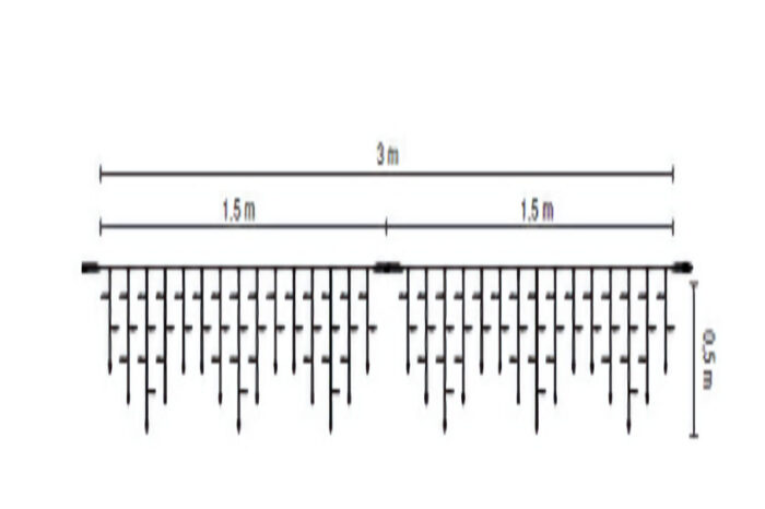 MK 019-352 LED Flashing Ice Lite 114 - 230 V - 3 M weisses Kabel 144 LED - Warmweisse/Weisse LED- Koppelbares System IP 67 – Bild 3