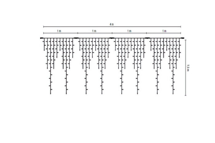 MK 019-346 LED Giant Ice Lite 304 - 230 V - 4 M weisses Kabel 304 LED - Warmweisse LED - Koppelbares System IP 67 – Bild 3