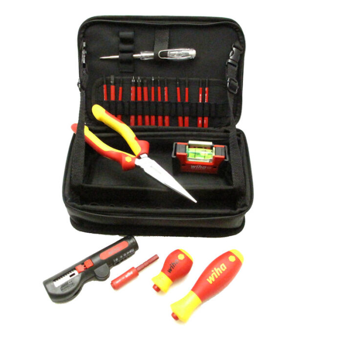 WIHA 45418 Werkzeug Set Elektriker gemischt 21 Teile in Funktionstasche