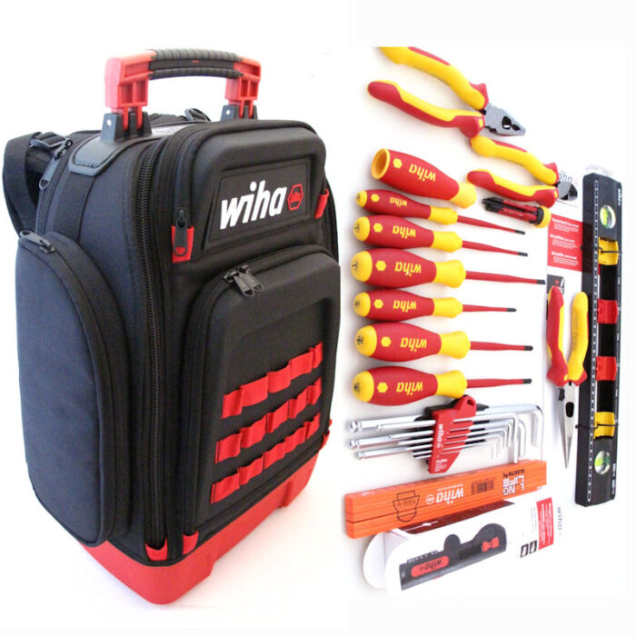 Wiha 45528 Werkzeugrucksack Elektriker 28teilig 385 x 260 x 530mm – Bild 2